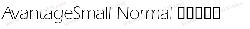AvantageSmall Normal字体转换